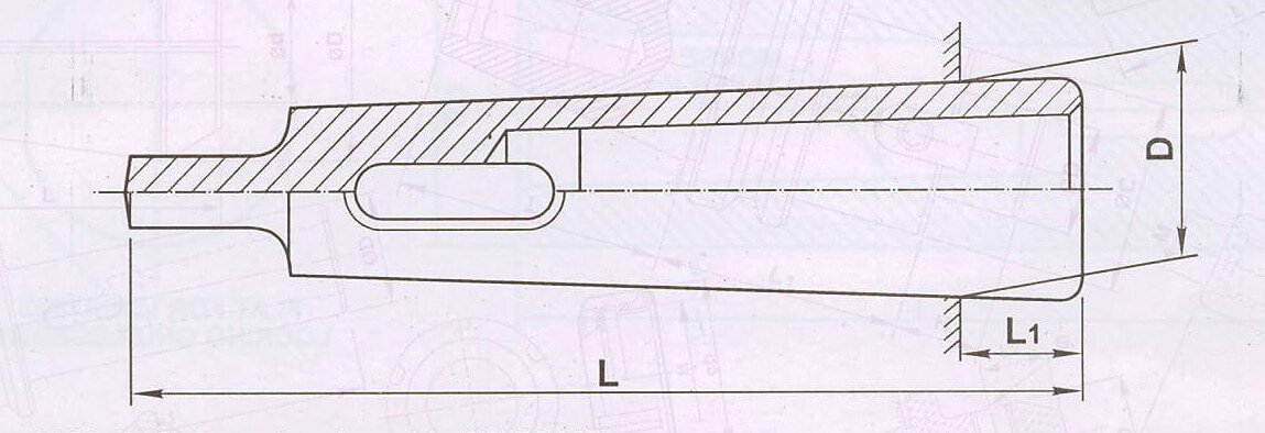 MT2 to MT5 Morse Taper Drill Sleeve