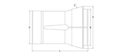 Traub Machine Collet A60 Square Bore Dia 33 mm