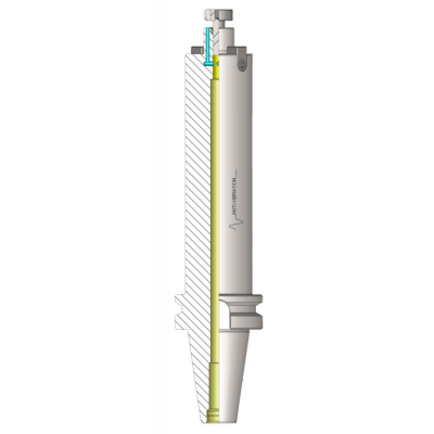 BBT50 FMH-K22 400 AD Anti Vibration Facemill Through Coolant Holder (MAS403) (DIN 6357) 