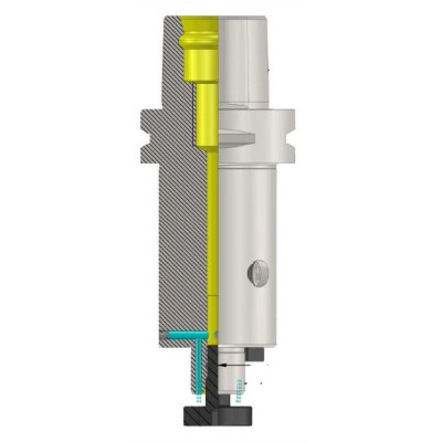 Polygonal Shank T8 HC FMH-K27 100  Hydraulic Expansion Face Mill Holder (Balanced to G2.5 25000 RPM) (ISO 26623-1) (Compatible with Capto® Style C8)