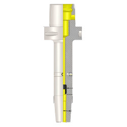 Polygonal Shank T4 Shrink Fit holder SFH16 080 (Balanced to G2.5 25000 RPM) (ISO 26623-1) (Compatible with Capto® Style C4)