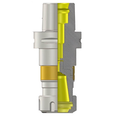 Polygonal Shank T10 ER40 133  Synchro Chuck (Balanced to G2.5 25000 RPM) (ISO 26623-1) (Compatible with Capto® Style C10)