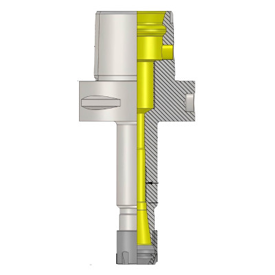 Polygonal Shank T6 ER16M 160 ER Collet Holder (Balanced to G2.5 25000 RPM) (ISO 26623-1) (Compatible with Capto® Style C6)