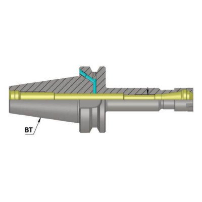 BT40 ER16M 160 Coolant Through Flange(AD+B) ER Collet Chuck (Balanced to G 2.5 25000 rpm) (DIN 6499) BT40 ER Collet Chuck (DIN 6499)