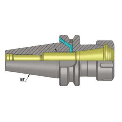 BT40 ER16 070 Coolant Through Flange(AD+B) ER Collet Chuck (Balanced to G6.3 15000 rpm) (DIN 6499) BT40 ER Collet Chuck (DIN 6499)