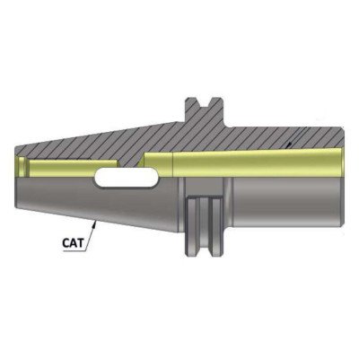 CAT40 MT02 -2.0" Morse Taper Adapter (Balanced to G 6.3 15000 RPM) CAT40 Morse Taper Adapter