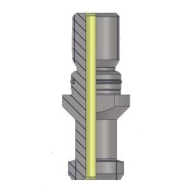 BT40 15° PULL STUD WITH HOLE (DIN 69872-A) (With O RING)