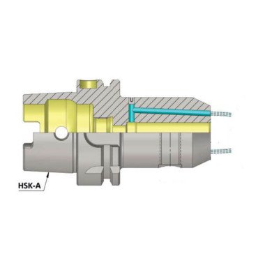 HSK-A 100 WE06 160 Weldon Type Holder With Face Coolant Channel (FCC) AD+B/2.5G 25000SL