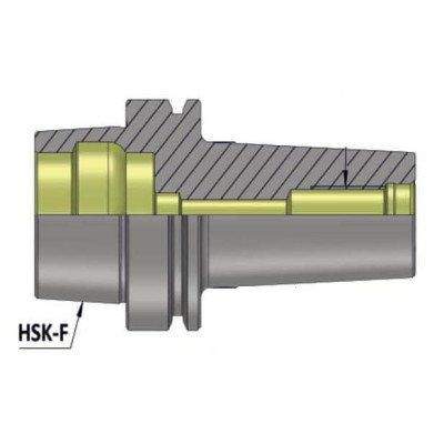 HSK 63F MCA16 100 Milling Cutter Arbor (Balanced to G 2.5 25000 RPM) HSK 63F Milling Cutter Arbor
