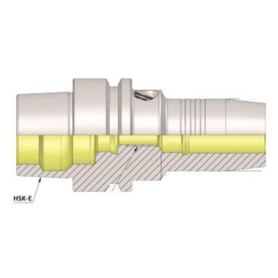 HSK-E 40 HC10 075 Standard Hydraulic Expansion Chuck Balanced to G2.5 25,000 RPM (DIN 69893 - 5)