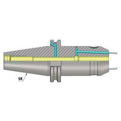 SK40 WE14 100 Weldon Type Holder With Face Coolant Channel (FCC) AD+B/2.5G 25000SL
