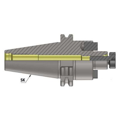 SK40 FMH40 WITH PCD HOLE 100 Face Mill Holder (AD) (Balanced to G 6.3 15000 RPM) (DIN 6357)