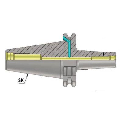 SK40 MCA10 100 AD+B Milling Cutter Arbor (Balanced to G 2.5 25000 RPM)