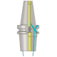 BT50 SFH25 100 HD (AD+B) Heavy Duty Shrink Fit Holder With Face Coolant Channel (FCC) 4.5 ° Balanced to 2.5G 25,000 RPM (MAS403) (DIN ISO 7388-2)