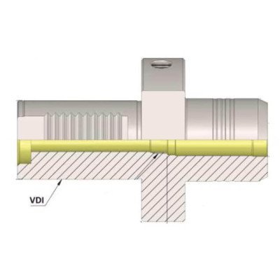 VDI30 HC20 L064 Shank Hydraulic Chuck -with stopper VDI Shank Hydraulic Chuck with Stopper VDI30 HC20 L064 Shank Hydraulic Chuck -with stopper VDI Shank Hydraulic Chuck with Stopper