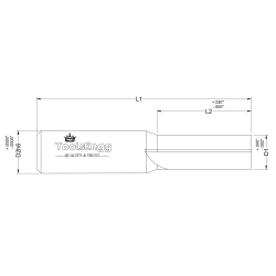 COMPOSITES - SQUARE, 2 STRAIGHT FLUTES COMPOSITES - SQUARE, 2 STRAIGHT FLUTES