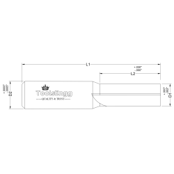 COMPOSITES - SQUARE, 2 STRAIGHT FLUTES COMPOSITES - SQUARE, 2 STRAIGHT FLUTES