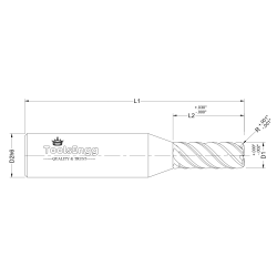 HARD MILLING 5 FLUTE - CORNER RADIUS HARD MILLING 5 FLUTE - CORNER RADIUS
