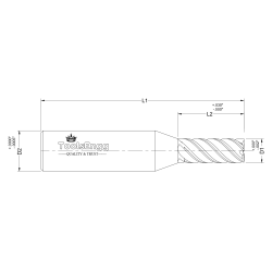 Hard Milling Standard End Mills