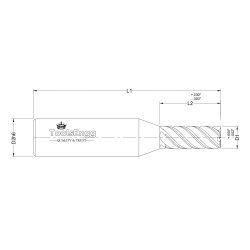 HARD MILLING 7 FLUTE - MINIATURE SQUARE HARD MILLING 7 FLUTE - MINIATURE SQUARE