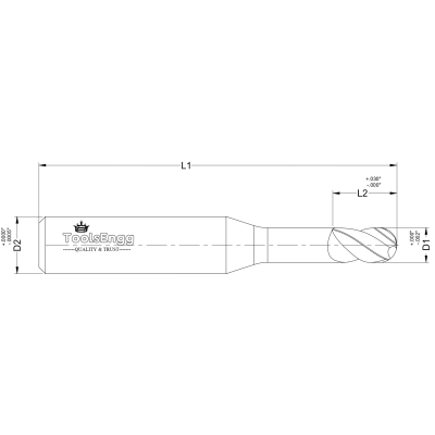 BALL END MILL - MINIATURE BALL END MILL - MINIATURE