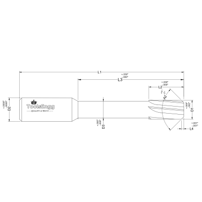 CORNER CHAMFER - MINIATURE LONG REACH CORNER CHAMFER - MINIATURE LONG REACH