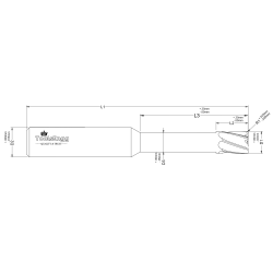 CORNER RADIUS - LONG REACH - METRIC CORNER RADIUS - LONG REACH - METRIC