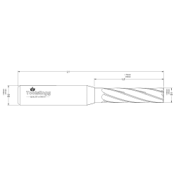 SQUARE END MILL - MINIATURE - METRIC SQUARE END MILL - MINIATURE - METRIC