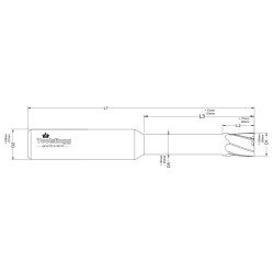SQUARE END MILL - LONG REACH - METRIC SQUARE END MILL - LONG REACH - METRIC