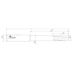 PLASTIC CUTTING END MILL - SQUARE, 2 FLUTE, LONG REACH PLASTIC CUTTING END MILL - SQUARE, 2 FLUTE, LONG REACH