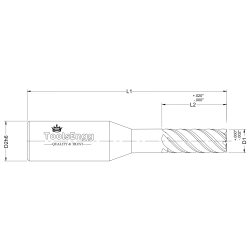 PLASTIC CUTTING END MILLS - FINISHER PLASTIC CUTTING END MILLS - FINISHER