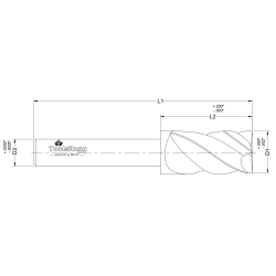 REDUCED SHANK END MILL - SQUARE REDUCED SHANK END MILL - SQUARE