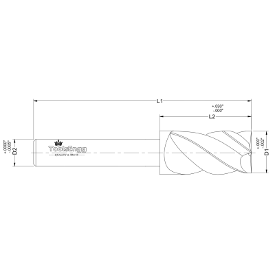 REDUCED SHANK END MILL - SQUARE REDUCED SHANK END MILL - SQUARE