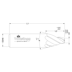 TAPERED SQUARE END MILL TAPERED SQUARE END MILL