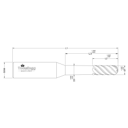 V-HELIX BALL END MILL - LONG REACH V-HELIX BALL END MILL - LONG REACH