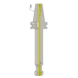 BBT50 ER16 200 (AD) ER Collet Chuck (Balanced to G2.5 25000 rpm) (BT MAS 403) (DIN 6499)