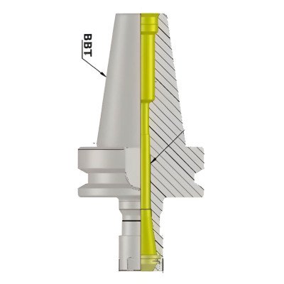 BBT40 ER25M 070 ER Collet Chuck (Balanced to G2.5 25000 rpm) (BT MAS 403) (DIN 6499)