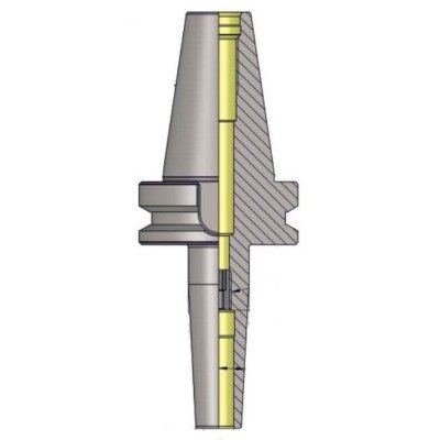 BBT30 SFH05 080 SLIM 3 Degree Shrink Fit Holder (Balanced to G2.5 25000 RPM) (BT MAS 403) 