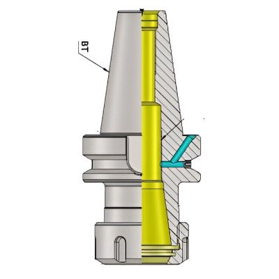 BT40 ER40 070 Coolant Through Flange(AD+B) ER Collet Chuck (Balanced to G2.5 25000 rpm) (DIN 6499) BT40 ER40 070 Coolant Through Flange(AD+B) ER Collet Chuck (Balanced to G2.5 25000 rpm) (DIN 6499)