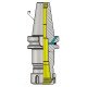 BT40 ER16 100 Coolant Through Flange(AD+B) ER Collet Chuck (Balanced to G2.5 25000 rpm) (DIN 6499) BT40 ER16 100 Coolant Through Flange(AD+B) ER Collet Chuck (Balanced to G2.5 25000 rpm) (DIN 6499)