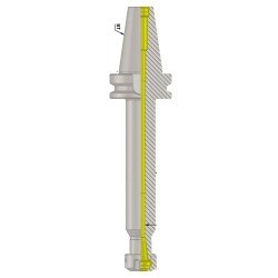 BT50 ER16 200 ER Collet Chuck (AD) (Balanced to G2.5 25000 rpm) (DIN 6499)