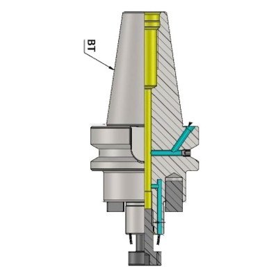 BT40 FMH-K16 200 Coolant Through Flange(AD+B) Face Mill Holder-Through Coolant (Balanced to G 6.3 15000 RPM) (DIN 6357) BT40 FMH-K16 200 Coolant Through Flange(AD+B) Face Mill Holder-Through Coolant (Balanced to G 6.3 15000 RPM) (DIN 6357)