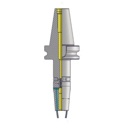 BT30 SFH06 080 Shrink Fit Holder With Coolant Jet (FCC - Face Coolant Channel) (AD) (Balanced to G2.5 25000 RPM) (BT MAS 403)