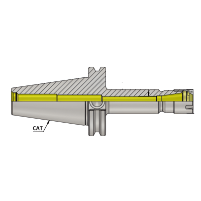 CAT40 ER11M 100 ER Collet Chuck (Balanced to G 2.5 25000 RPM)