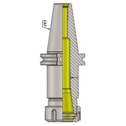 CAT40 ER25 130 ER Collet Chuck (Balanced to G2.5 25000 RPM)