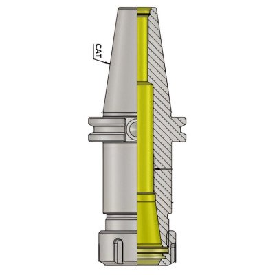 CAT40 ER25 130 ER Collet Chuck (Balanced to G2.5 25000 RPM) CAT40 ER25 130 ER Collet Chuck (Balanced to G2.5 25000 RPM)