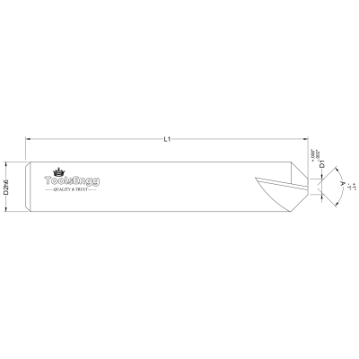 CHAMFER CUTTER - HELICAL FLUTES Helically Fluted