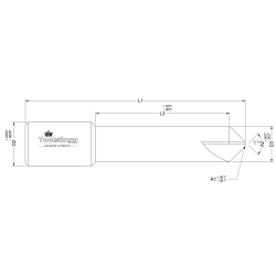 CHAMFER CUTTER - LONG REACH RADIUSED