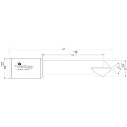 CHAMFER CUTTER - LONG REACH POINTED