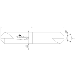 CHAMFER CUTTER - POINTED, DOUBLE ENDED